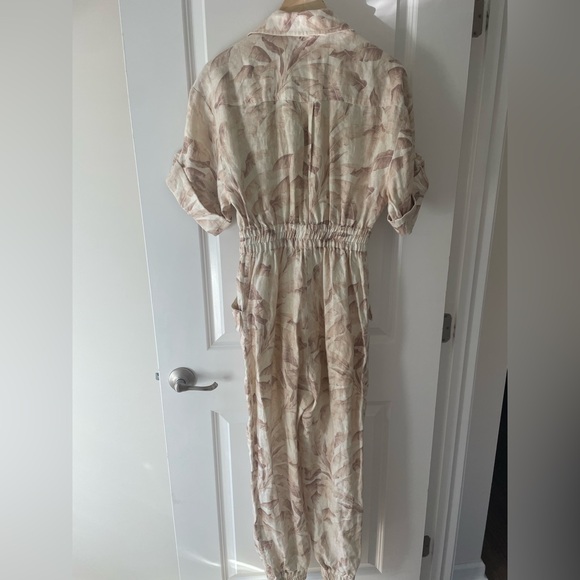 ZIMMERMANN Palm print linen jumpsuit 6/M - Picture 9 of 10